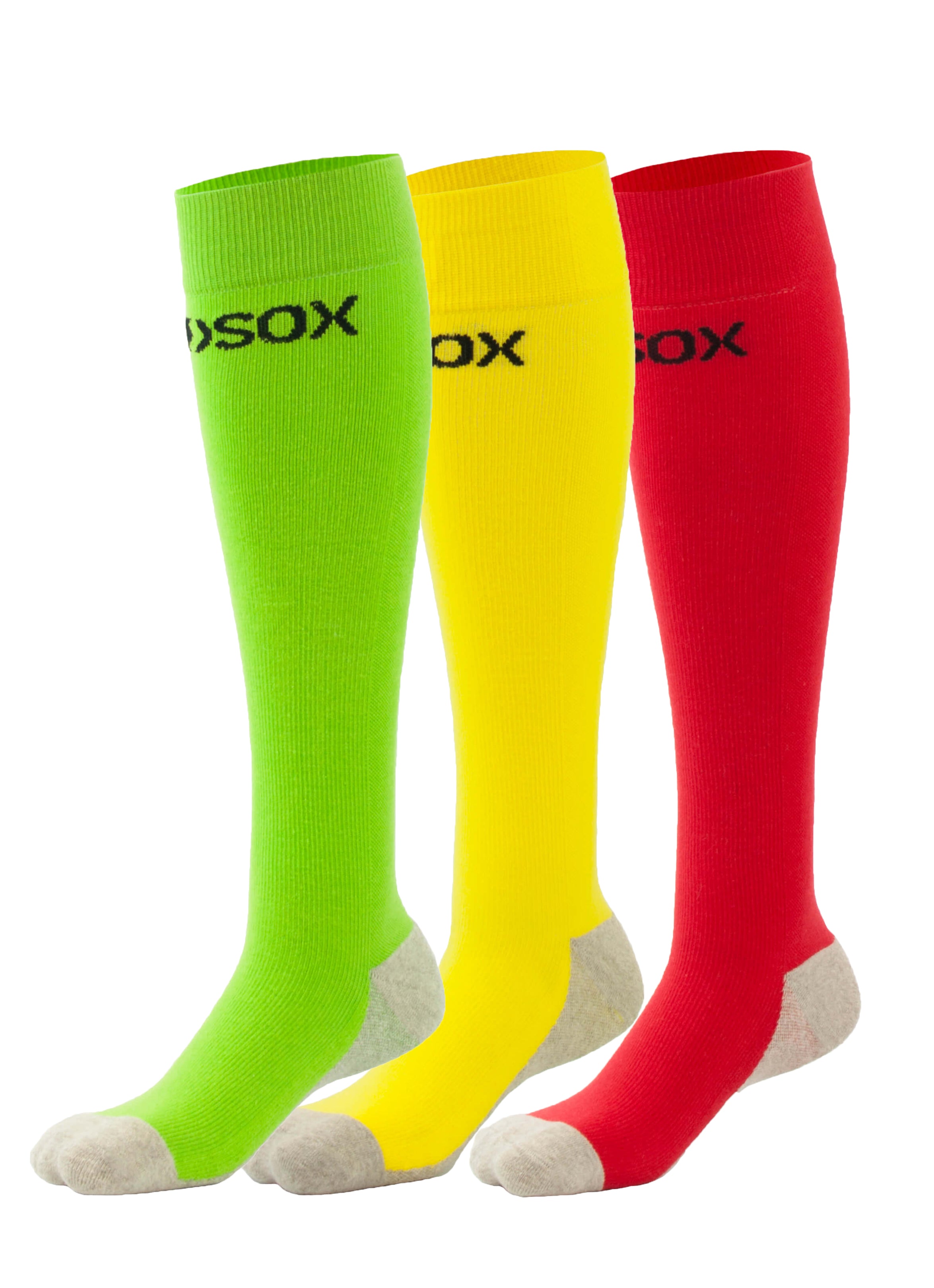MDSOX 20-30mmHg 3PACK - Green, Yellow, Red