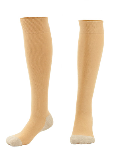 Zip Sox Compression Socks by BulbHead - Pair, S/M, Nude
